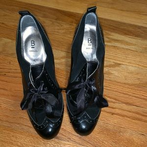 Black tuxedo heels